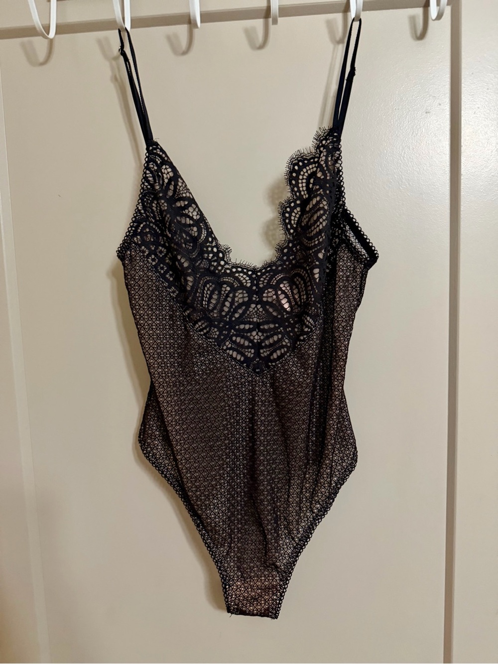 NBW! Black Lace Sheer Bodysuit by Victoria’s Secret